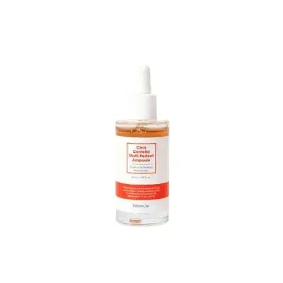 Bibimcos Cica Centella Asiatica Multi Perfect Ampoule Serum - Soothing, Hydrating, Redness Relief for Sensitive Skin - Korean Skincare (50ml/1.69 fl oz)