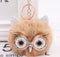Lovely Owl Plush Doll Kids Favors Fur Ball Key Chain