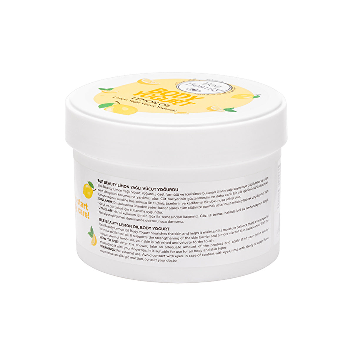Bee Beauty Lemon Oil Body Yogurt 8.45oz - Nourishing Moisturizer