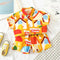 Baby Short Sleeve Shorts Cardigan Two-piece Set Animal Dinosaur Print