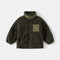 Thickened Coat Baby Fleece Stand Collar Stitching Top