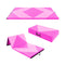 8 Feet PU Leather Folding Gymnastics Mat with Hook and Loop Fasteners