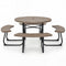 8-Person Outdoor Picnic Table and Bench Set with Umbrella Hole