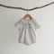 Girls' Short Sleeved Blouse Collar Jumpsuit