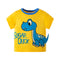 Cartoon Three-dimensional Dinosaur Boys' T-shirt Summer Korean Cartoon