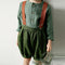 Boy Half-open Collar Long Sleeve Cotton Linen Shirt