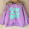 Loose Casual Long-sleeved Terry Sweater With Foreign Letters