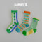 Children's Socks Summer Color Matching Plaid Korean Baby