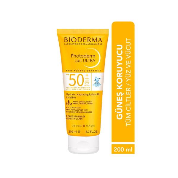 Bioderma Photoderm Lait SPF50+ Sunscreen Lotion for Sensitive Skin - 6.76 fl oz