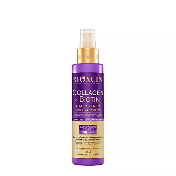 Bioxcin Collagen & Biotin Volumizing Hair Conditioner: Thicken Fine Hair & Prevent Hair Loss - Strengthens, Adds Volume, Ideal for Sensitive Scalps