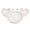 Silicone Split Cutlery Crab Plate For Infants