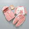Children's thick three-piece suit