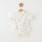 Simple Cartoon Print Summer Baby Rompers Girls Clothing