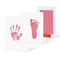 Baby hands and feet with oil