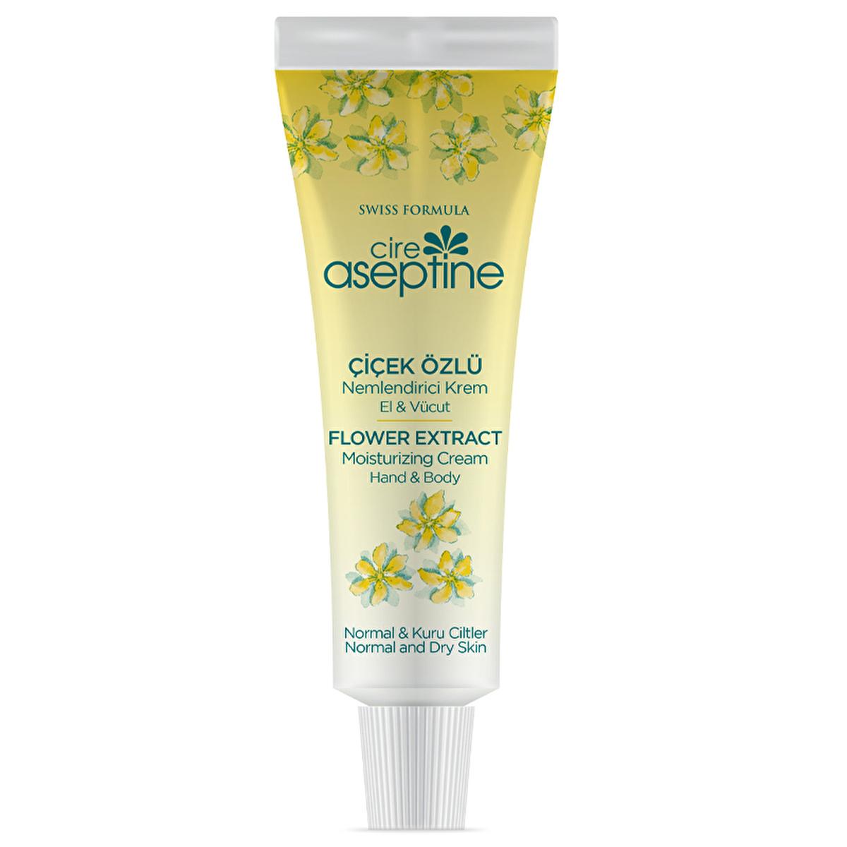 Cire Aseptine Moisturizing Cream - Paraben-Free, Flower Extracts for Dry Skin, 1.01 fl oz