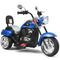 6V Powered Toddler 3-Wheel Motorbike Ride On Toy with Horn and Headlight-Black and White