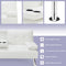 Convertible Folding Leather Futon Sofa with Cup Holders and Armrests
