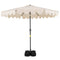 9 Feet Patio Umbrella with Weighted Base and Sandbags