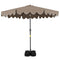 9 Feet Patio Umbrella with Weighted Base and Sandbags