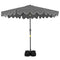 9 Feet Patio Umbrella with Weighted Base and Sandbags