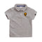 Summer Elastic Cotton Solid Color Short Sleeve  Men''s And Women''s Cartoon Polo T-shirt