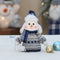 Blue Fabric Figurine Doll Cute