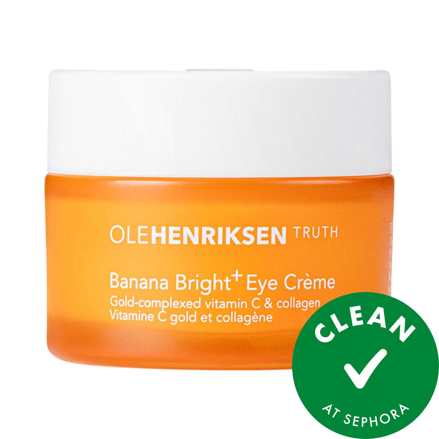 Banana Bright+ Vitamin C Eye Crème for Dark Circles - Brightens, Reduces Fine Lines & Crow's Feet, Vegan & Fragrance-Free