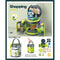Handheld Bucket Scene Themed Toy Set