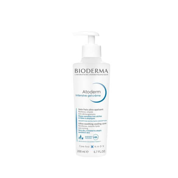 Bioderma Atoderm Intensive Gel Creme - Moisturizing Gel Cream for Dry Skin Relief, Gentle for Babies & Adults