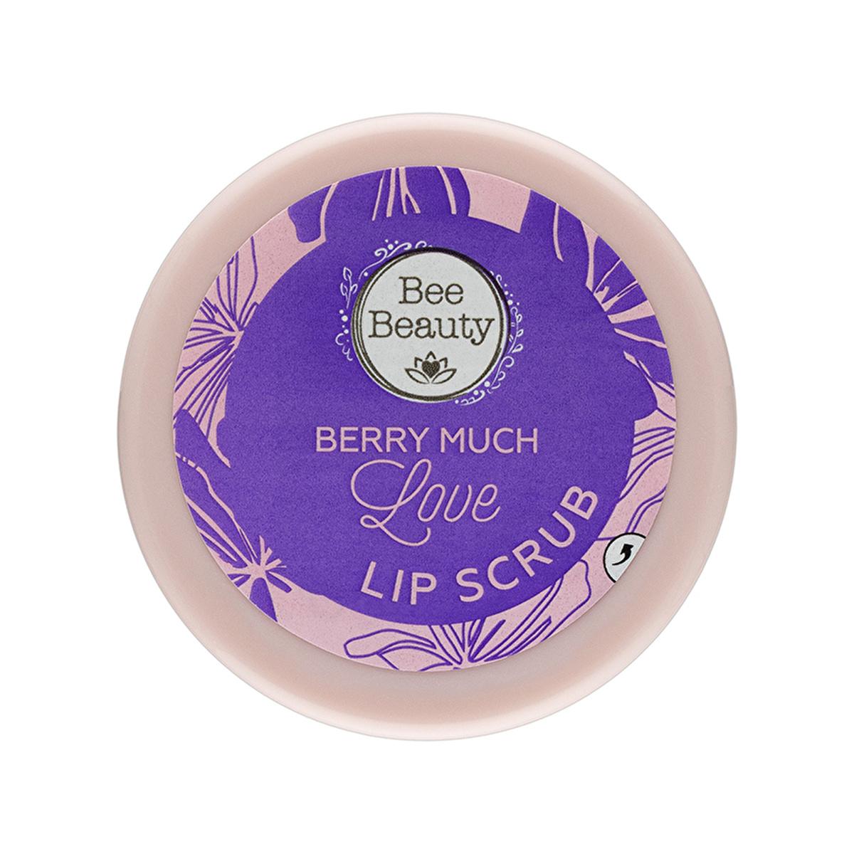 Bee Beauty Berry Much Love: Strawberry Lip Care Set - Exfoliating Lip Scrub & Vitamin E Lip Balm for Dry Lips Treatment