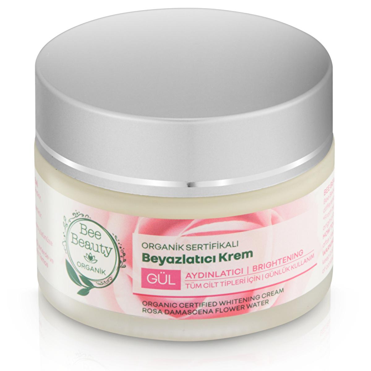Bee Beauty Organic Certified Whitening Daily Cream - Natural Skincare, Moisturizing & Brightening Effect