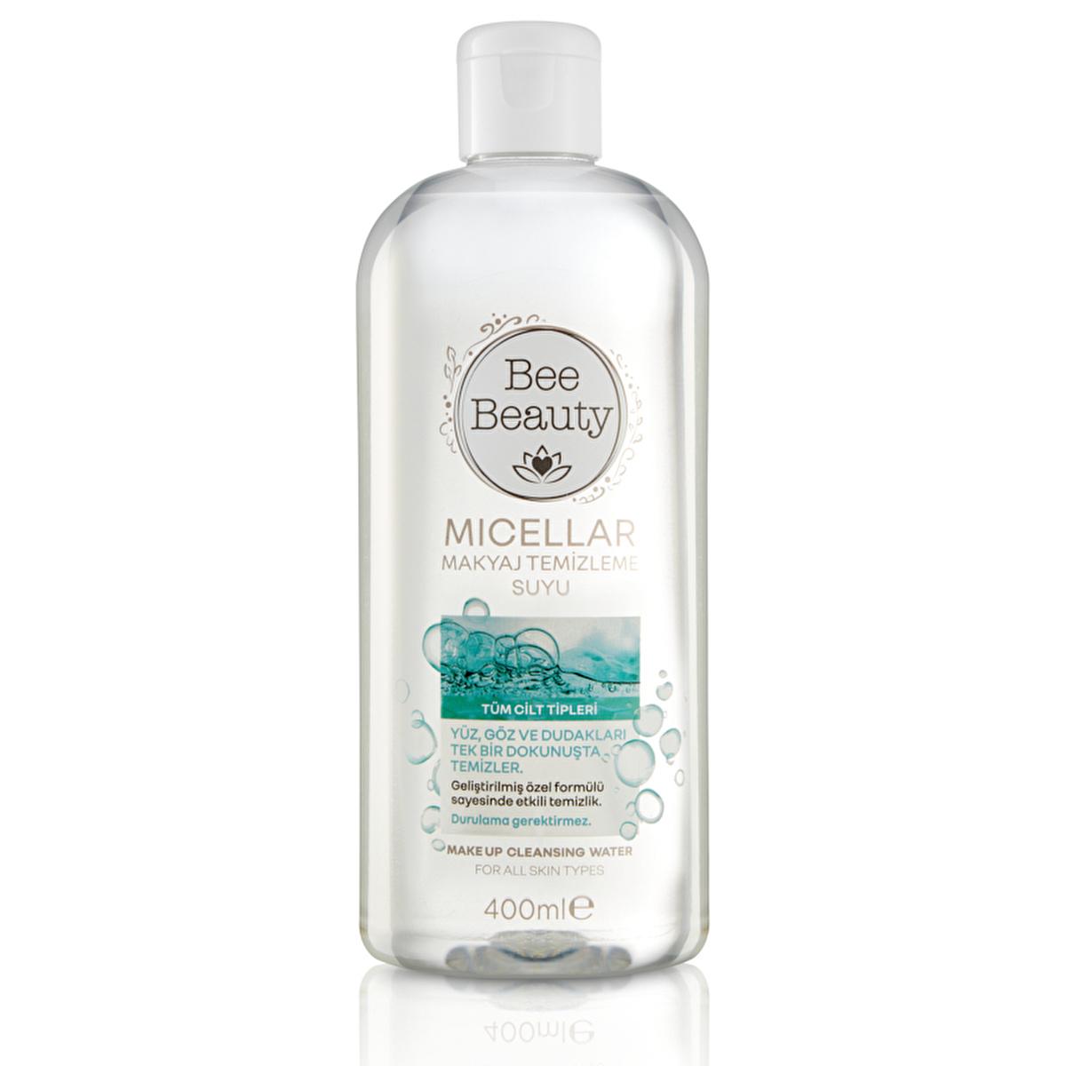 Bee Beauty Micellar Makeup Cleansing Water - Gentle, Effective Makeup Remover for All Skin Types, 400ml