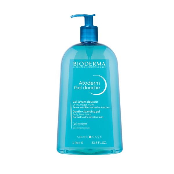 Bioderma Atoderm Shower Gel - Gentle, Moisturizing Cleanser for Sensitive & Dry Skin - Fragranced, 33.81 fl oz