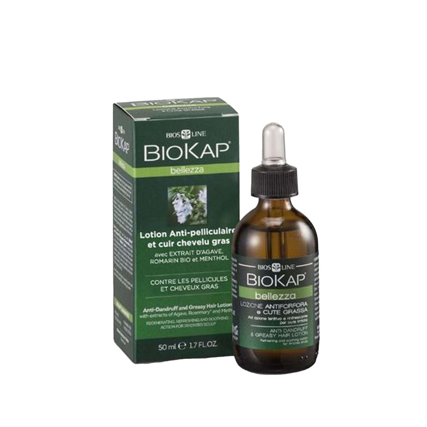 Biokap Anti-Dandruff Hair Tonic for Oily Hair - 50ml, Scalp Care & Dandruff Treatment