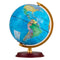 8 Inch Illuminated World Globe Night Light up Globe Lamp with Wooden Stand and HD Map