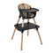 4-in-1 Baby Convertible Toddler Table Chair Set with PU Cushion