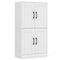 Bathroom Cabinet 43.5 inch Storage Cabinet with Doors and Adjustable Shelves