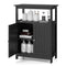 Bathroom Floor Cabinet Freestanding Storage Organizer with Open Compartment