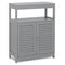Freestanding Bathroom Floor Cabinet with Double Shutter Doors