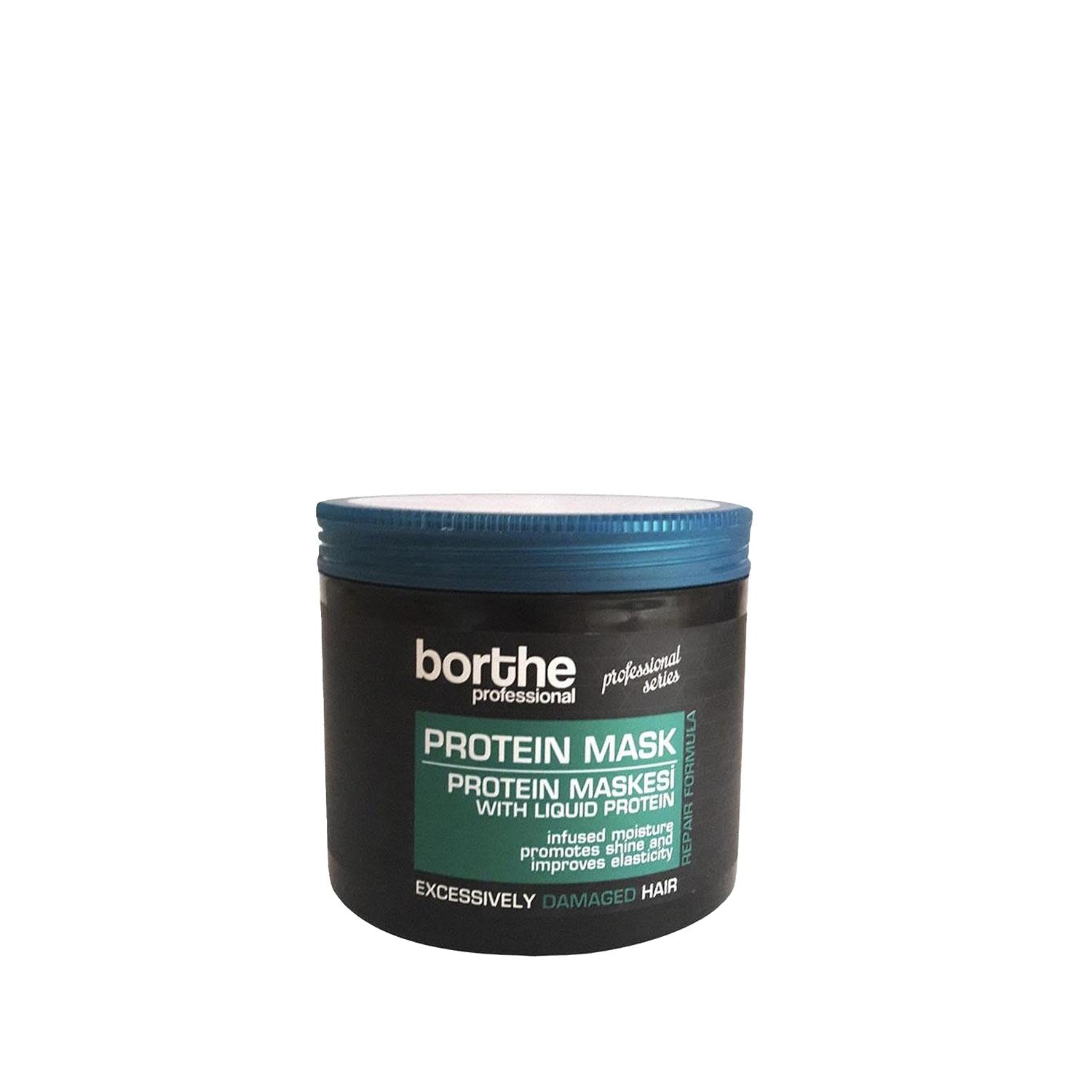 Borthe Professional Protein Hair Mask: Repair & Strengthen Damaged Hair - 500ml