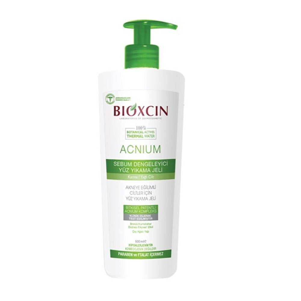 Bioxcin Face Wash Gel for Acne-Prone Skin - 500ml Gentle Cleanser for Combination Skin, Sebum Balancing Facial Wash