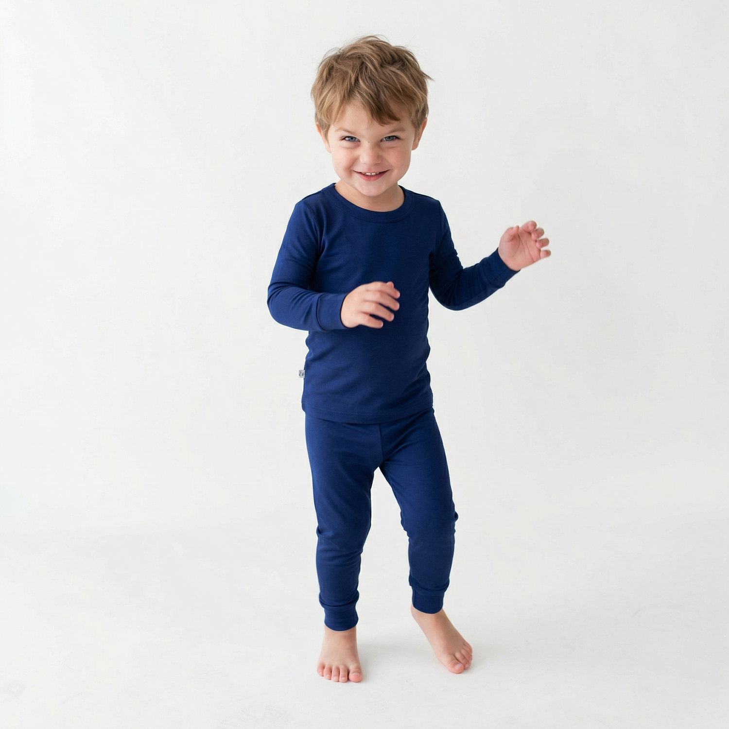 Blue Depths Long Sleeve Bamboo Pajama Set