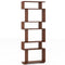 6-Tier Geometric Bookshelf with 2 Anti-Tipping Kits for Home Office