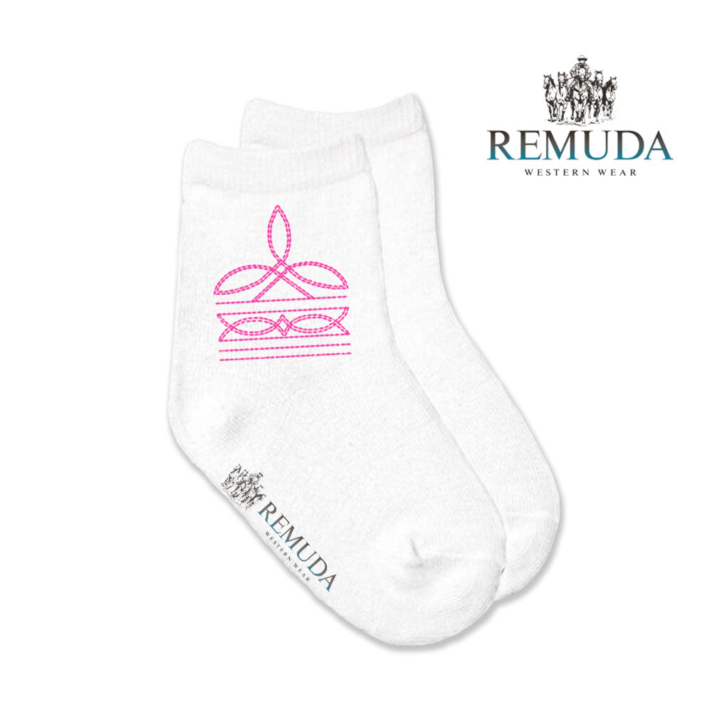Boot Stitch Infant Baby Crew Socks