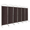 6 Feet 6-Panels Freestanding Folding Privacy Screen-White