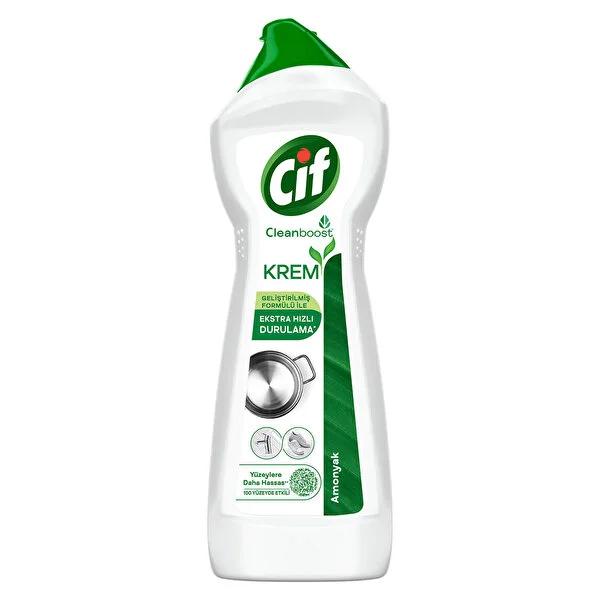 Cif Cream Surface Cleaner with Ammonia: Powerful Grease, Grime & Limescale Remover for Kitchen & Bathroom - Multi-Surface Household Cleaning - 25.36 fl oz