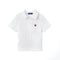 Cable Knit Polo Sweater in White