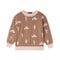 Cactus Knit Long Sleeve Crewneck Sweater