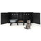 2-Door Cat Litter Box Enclosure with Winding Entry and Scratching Board