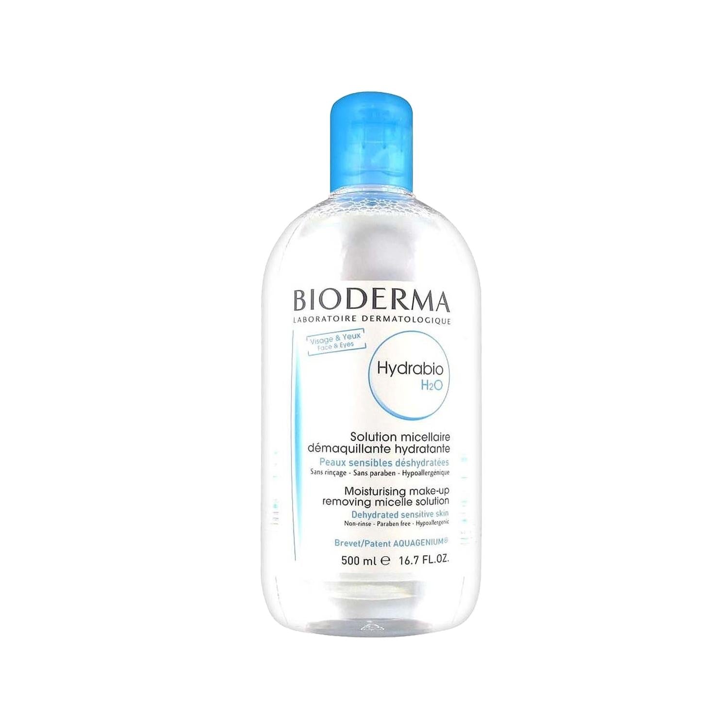 Bioderma Hydrabio H2O Micellar Water 500ml - Gentle, Moisturizing Cleanser for Sensitive Skin